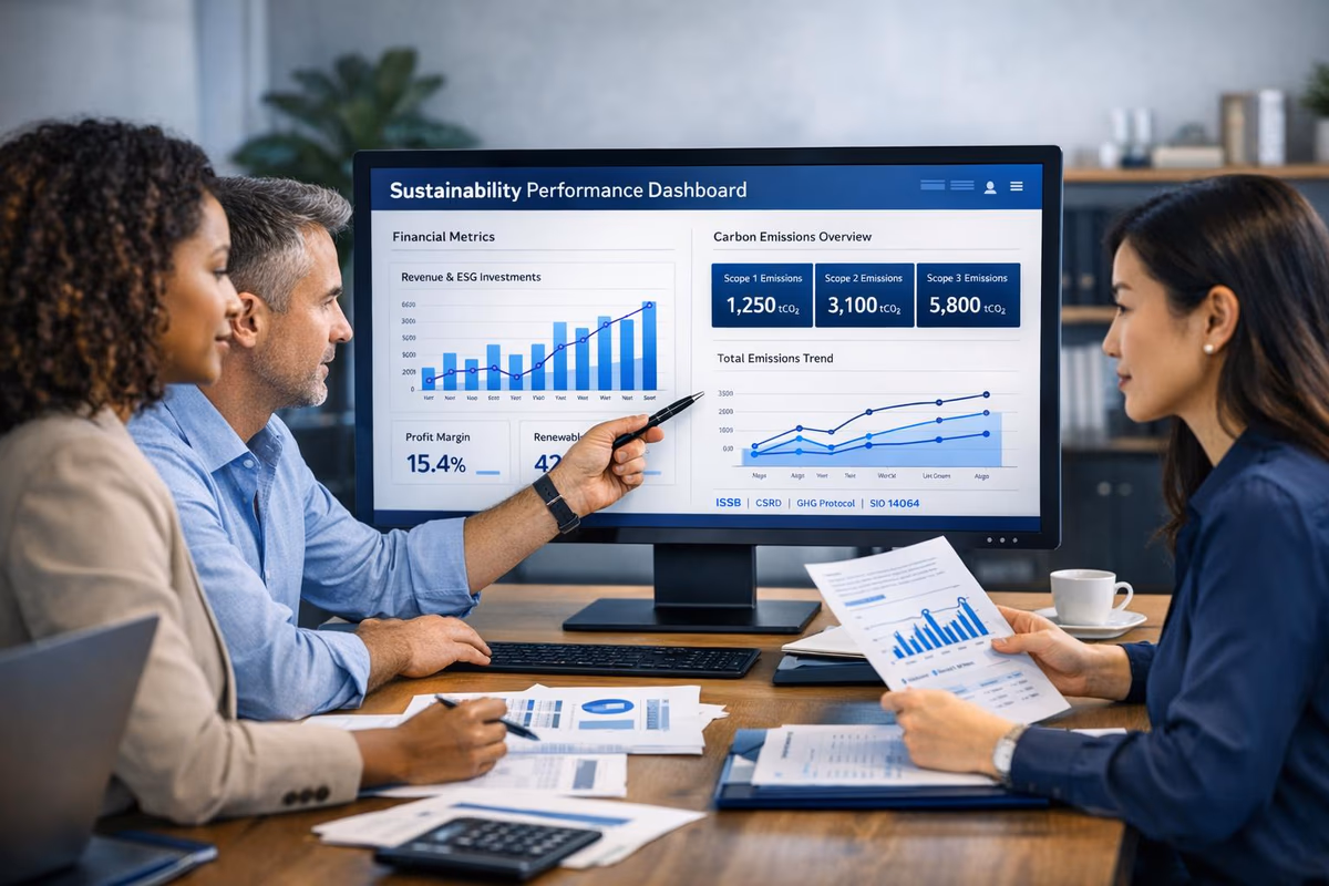 How to Benchmark Sustainability Performance Using Financial Data