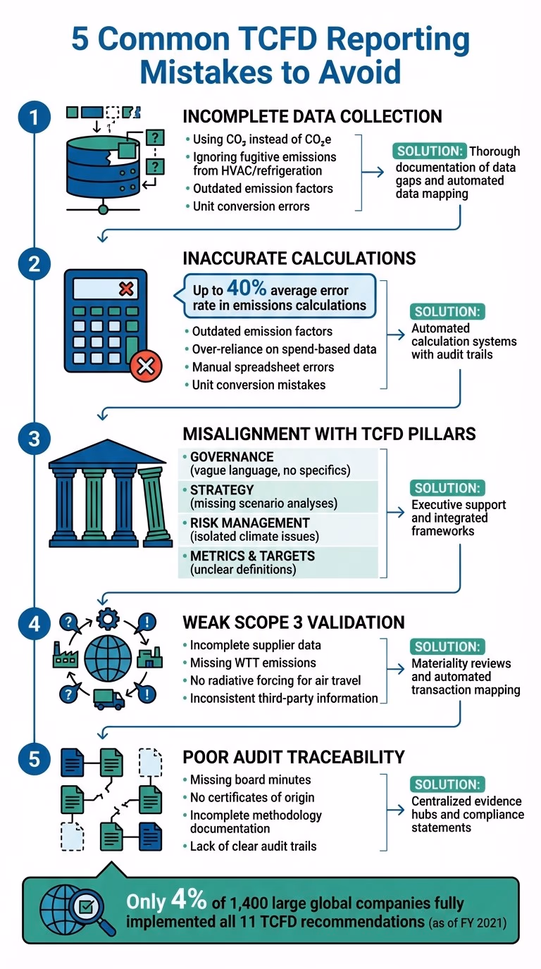 5 Common TCFD Reporting Mistakes and How to Avoid Them