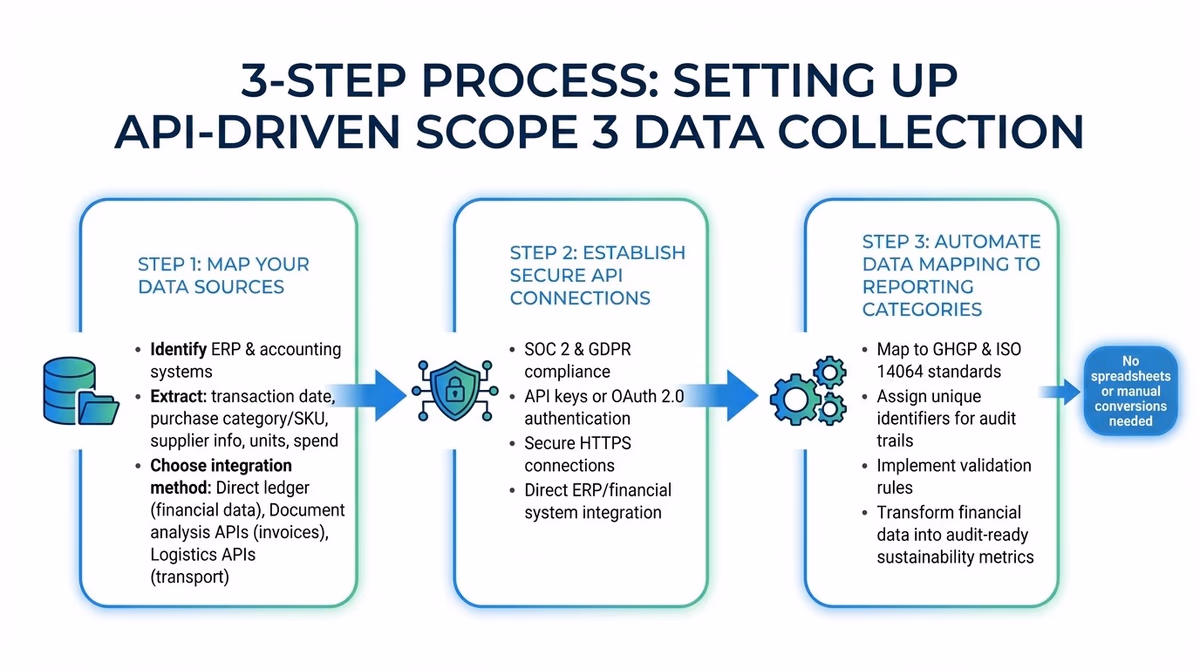 3-Step Process for Setting Up API-Driven Scope 3 Data Collection