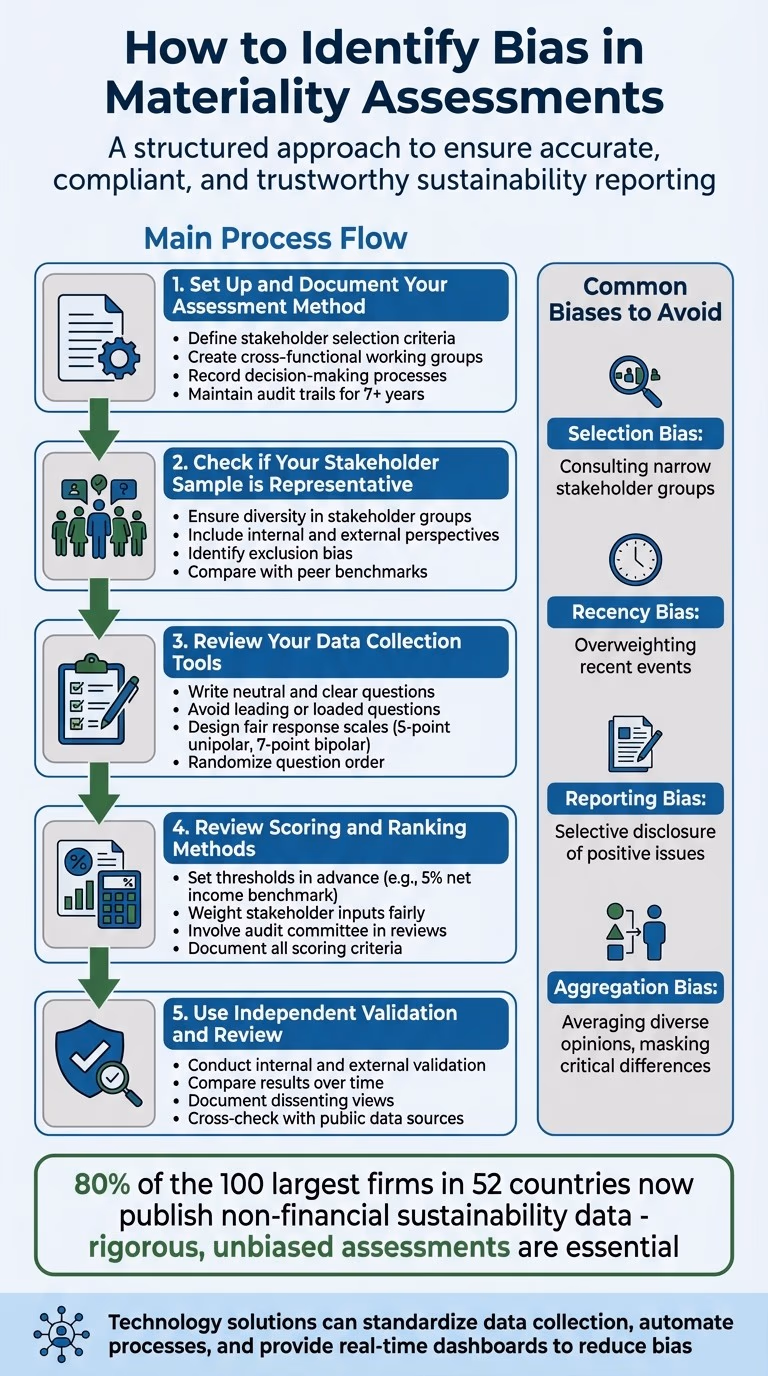 5-Step Process to Identify and Eliminate Bias in Materiality Assessments