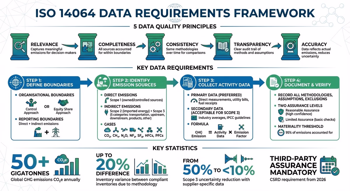 ISO 14064 Data Requirements Framework: 5 Key Principles and Implementation Steps